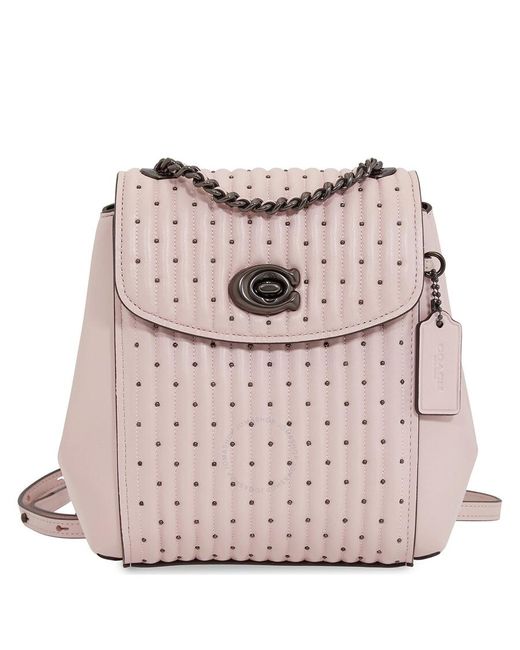 COACH Pink Parker Convertible Backpack