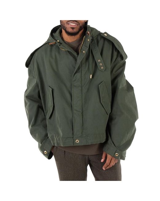 Alexander McQueen Green Hooded Jacket, Brand Size 50 (Us for men