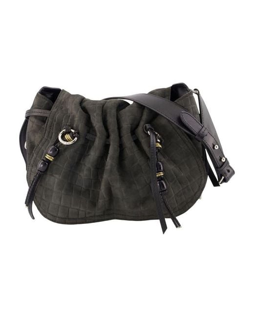 Isabel Marant Black Bolton Crossbody Bag
