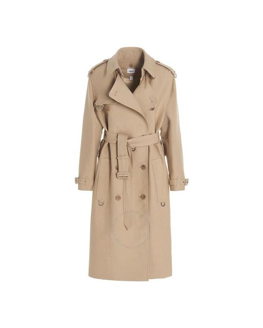 Burberry Natural Soft Fawn Tech Fabric Trench Coat