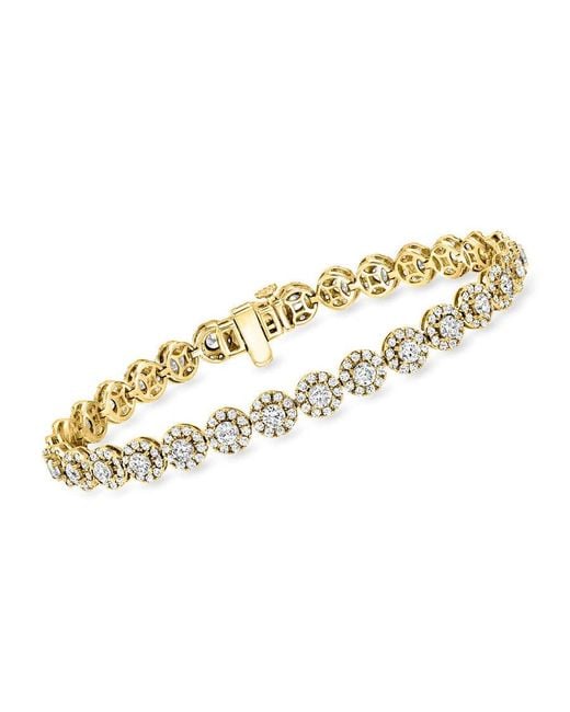 Brilliant Diamond Metallic 5 Carat Lab Grown Diamond Tennis Bracelet for men