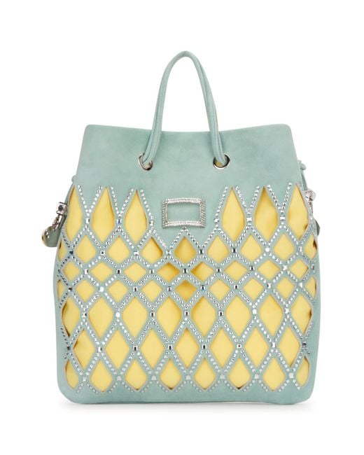 Roger Vivier Yellow Queeny Tote Bag