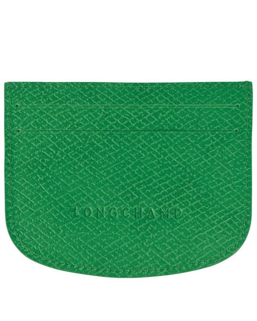 Longchamp Green Epure Leather Card Holder