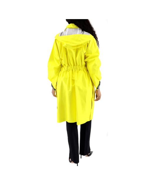 Moncler Yellow Sapin Water Resistant Hooded Raincoat