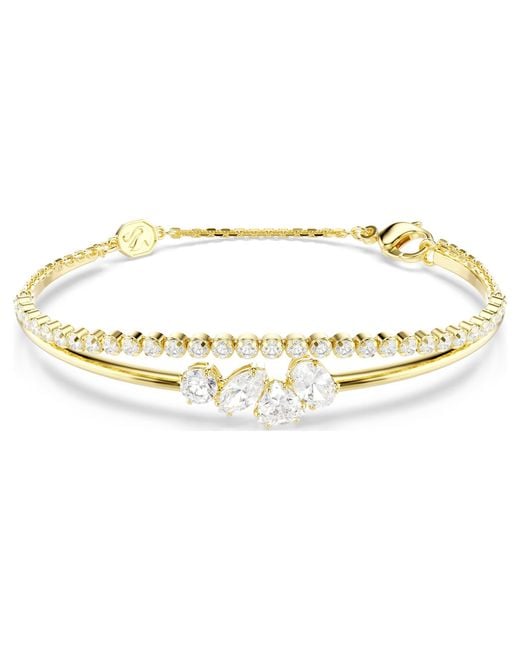 Swarovski Metallic Mesmera Bracelet, Mixed Cuts, 18K Finish