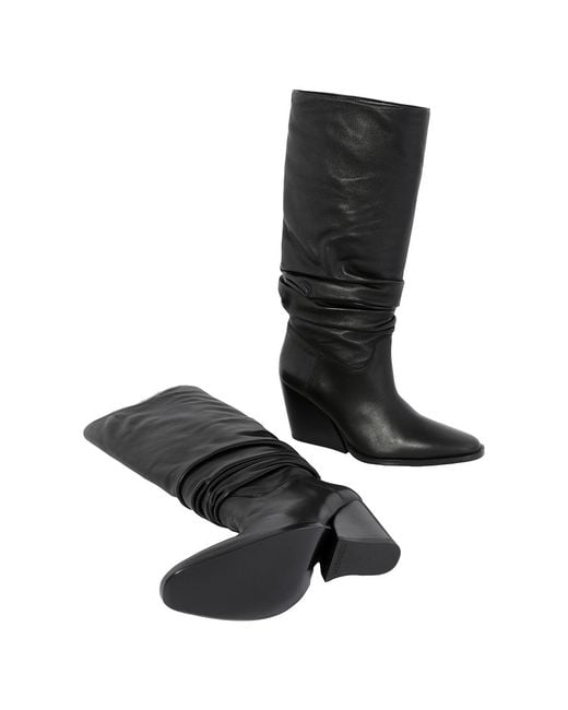 KENZO Black Billow Heel High-Top Boots, Brand Size 37 Us