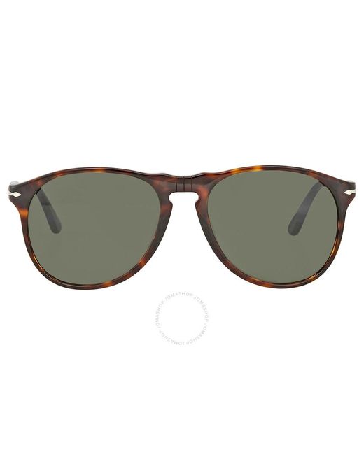 Persol Brown Round Sunglasses Po9649s 24/31 55 for men