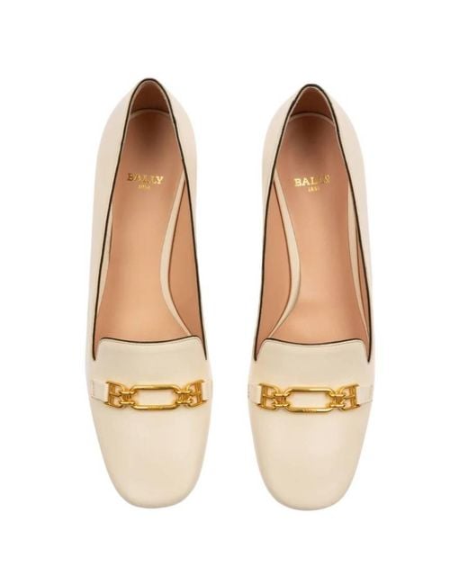 Bally Natural Dielle 45 Leather Pumps, Brand Size 36.5 Us