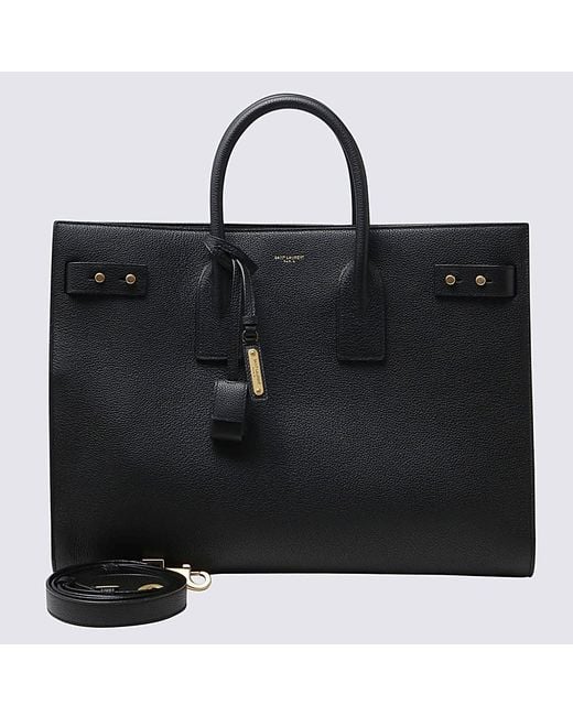 Saint Laurent Black Leather Sac De Jour Top Handle Abg for men
