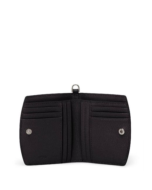 Tumi Black Bifold Leather Wallet for men