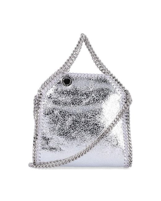Stella McCartney Gray Falabella Tiny Bag Polyester Shoulder