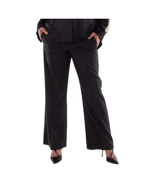 Loewe Black Mid Waist Straight-Leg Trousers