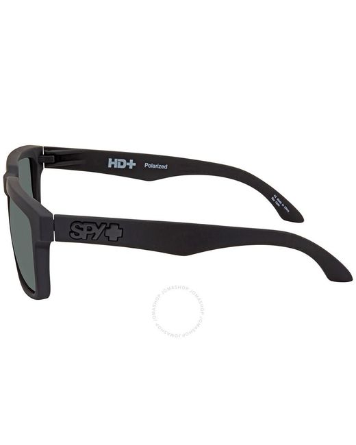 Spy Black Helm Hd Plus Gray Green Square Sunglasses 673015973864