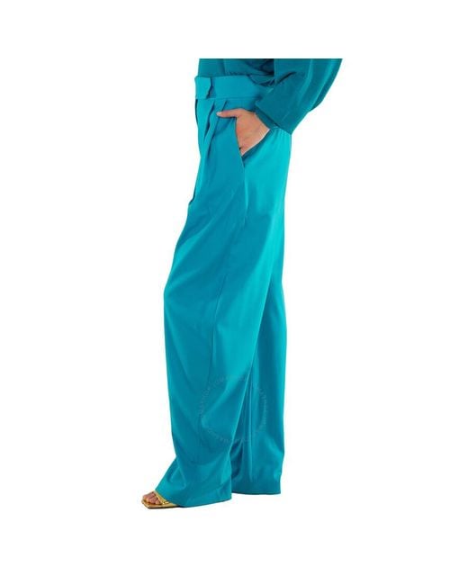 The Attico Blue Capri Gary Long Pants