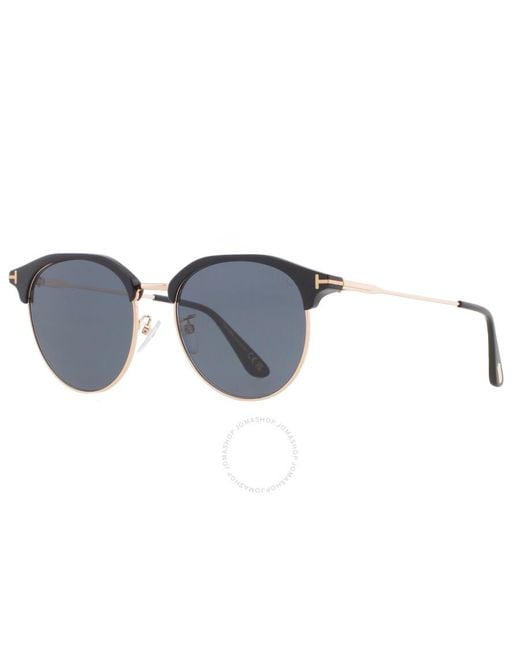 Tom Ford Blue Smoke Oval Sunglasses Ft0889-k 01a 55