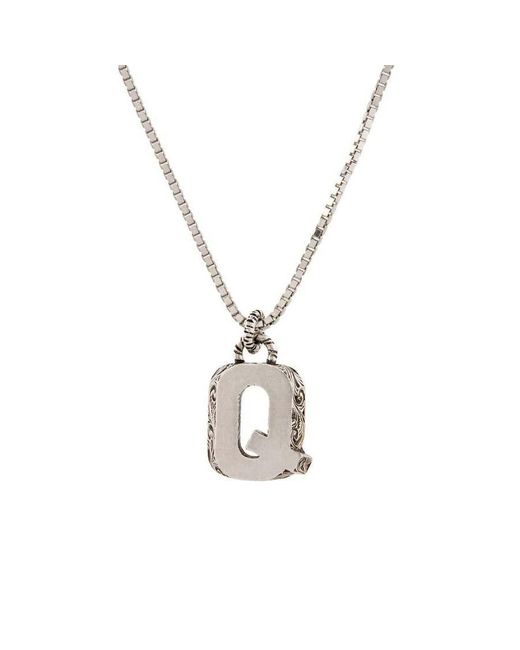 Gucci Metallic Letters Necklace