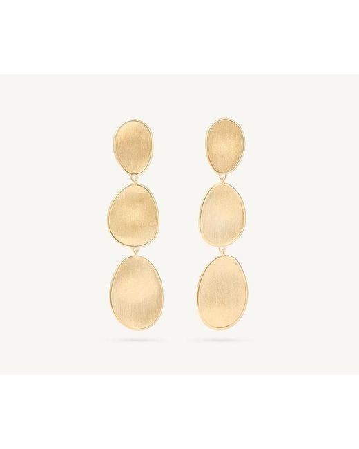 Marco Bicego Metallic Lunaria 18K 3-Drop Earrings