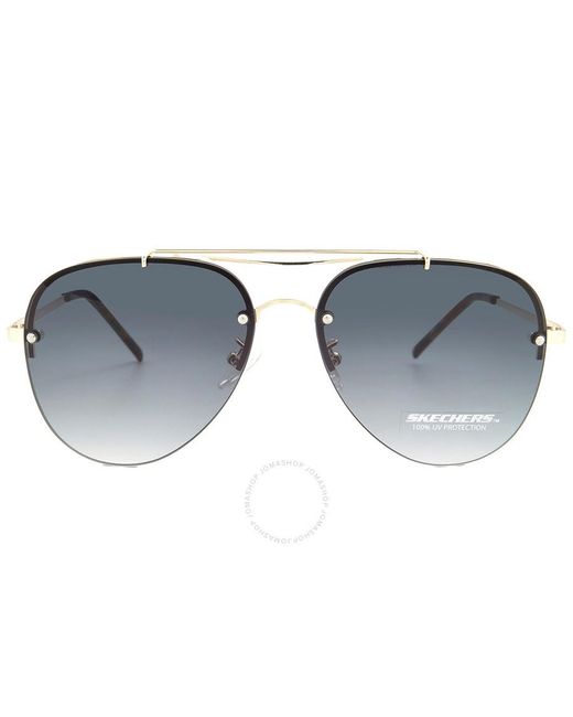 Skechers Gray Gradient Smoke Pilot Sunglasses Se6198 32b 59 for men