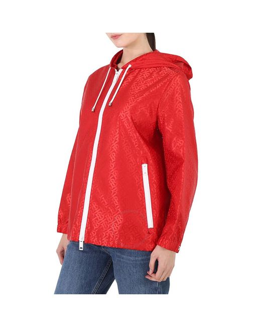 Burberry Red Bright Everton Pattern Jacket