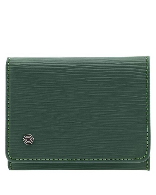 Picasso and Co Green Leather Wallet- Wave