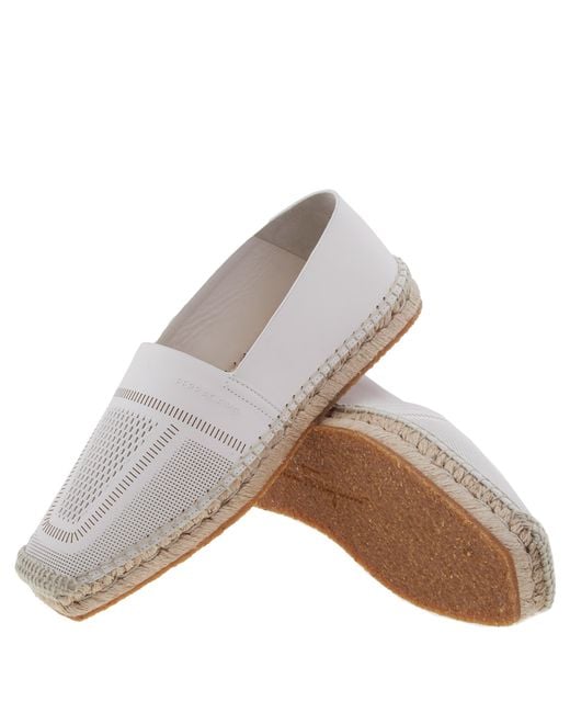 Ferragamo Gray Seda Leather Espadrilles