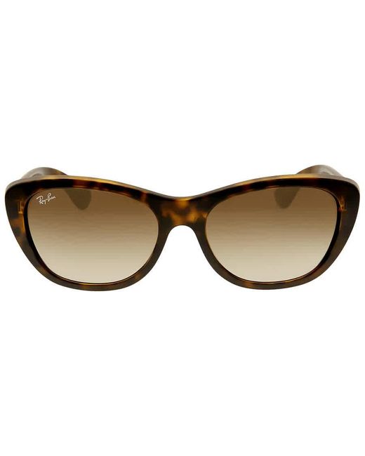 Ray-Ban Brown Gradient Ladies Sunglasses  710/13 55-17