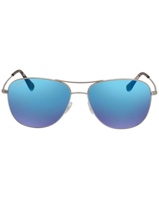 Maui Jim Cliff House Blue Hawaii Pilot Sunglasses B247 17 Lyst UK