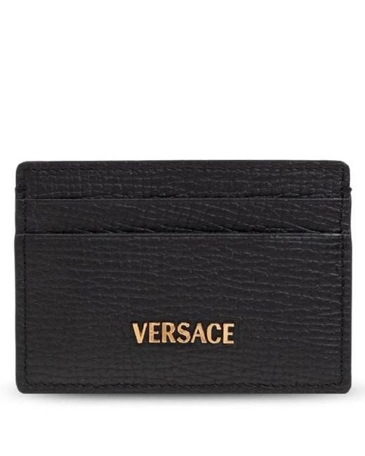Versace Black Myth Leather Card Case for men