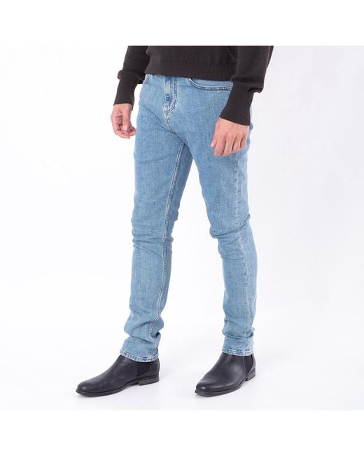 Burberry Blue Harloe Straight Hem Mid Rise Jeans, Waist for men