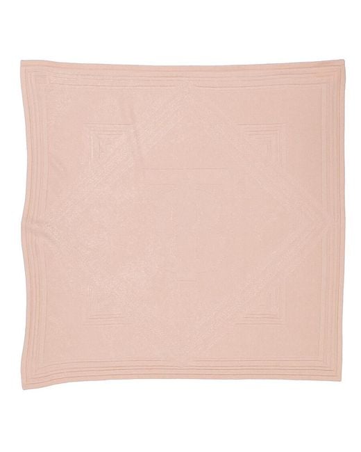 Burberry Pink Cashmere Tb Monogram Diamond Baby Blanket