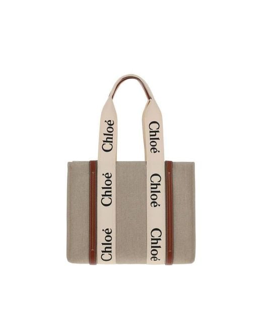 Chloé Natural Chlo Woody Shoulder Bag