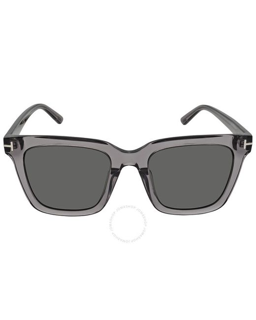 Tom Ford Gray Smoke Square Sunglasses for men
