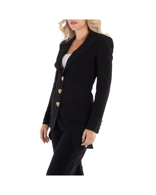 Moschino Black Ladies Tailored Couture Blazer