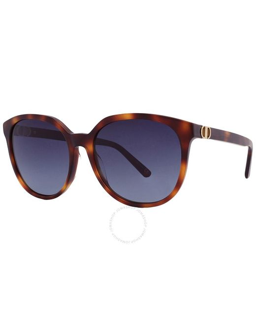 Dior 30montaignemini Blue Grey Square Sunglasses Cd40018i 53w 58