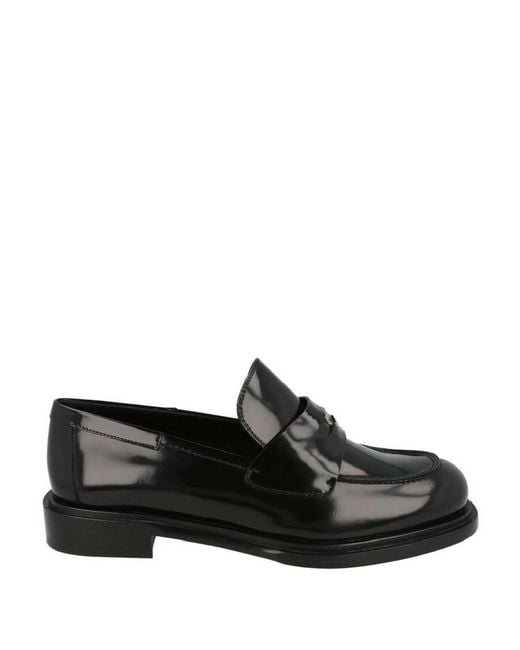 Ferragamo Black Ladies Loafers, Us