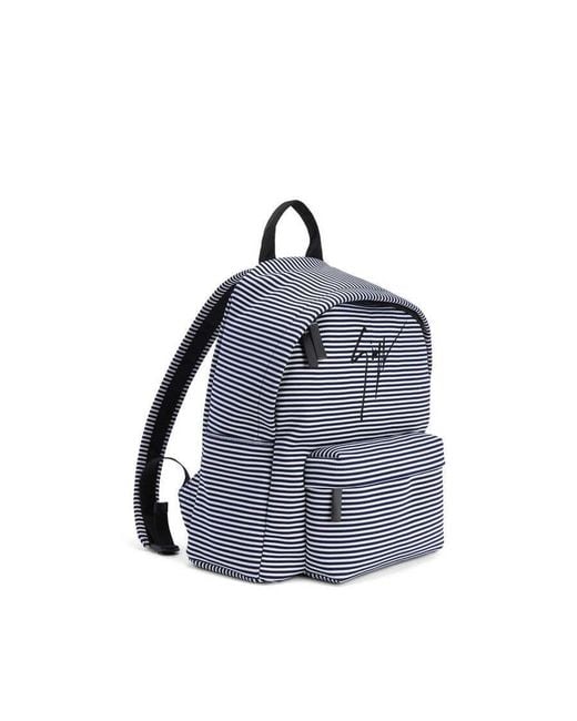 Giuseppe Zanotti Blue Bud Signature Logo Backpack Multiple Colors Bags Backpacks for men