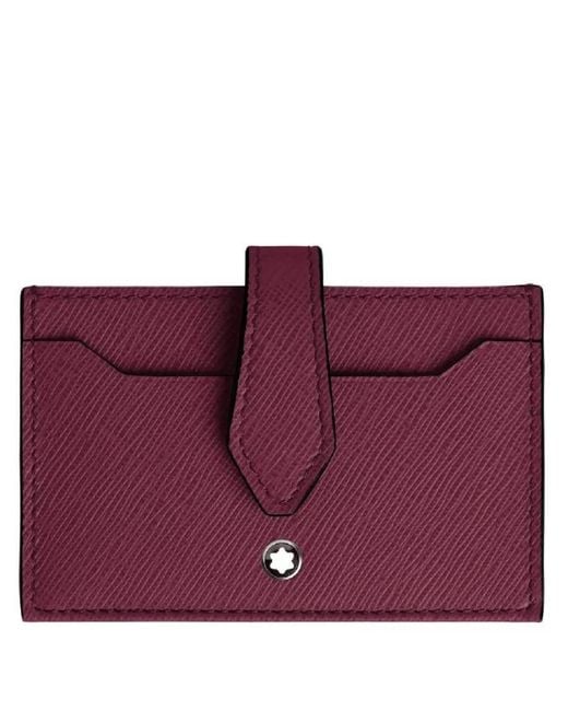 Montblanc Purple Sartorial 5Cc Leather Card Holder