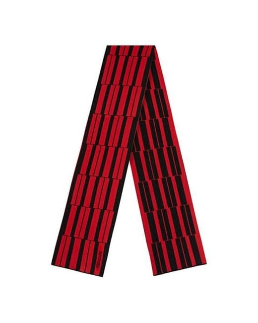 Ferragamo Red Piano Print Cashmere-Blend Scarf