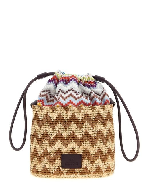 Missoni Pink Zig Zag Bucket Bag
