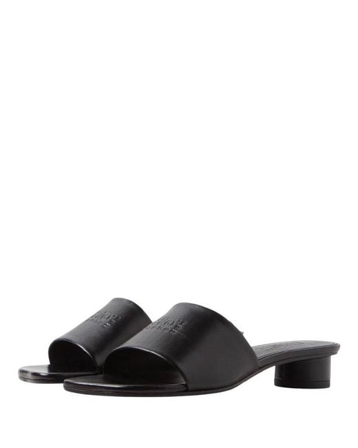 MM6 by Maison Margiela Black Maison Margiela Anatomical Shape Leather Sandals, Brand Size 35 Us