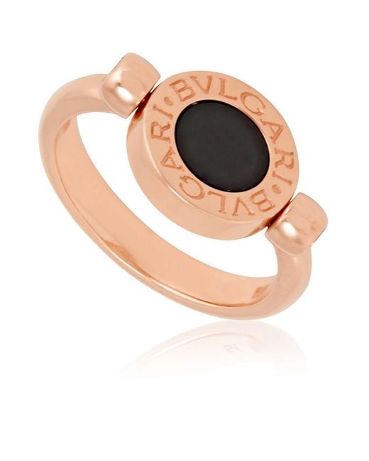 BVLGARI White 18K And Mother Of Pearl Onyx Ring