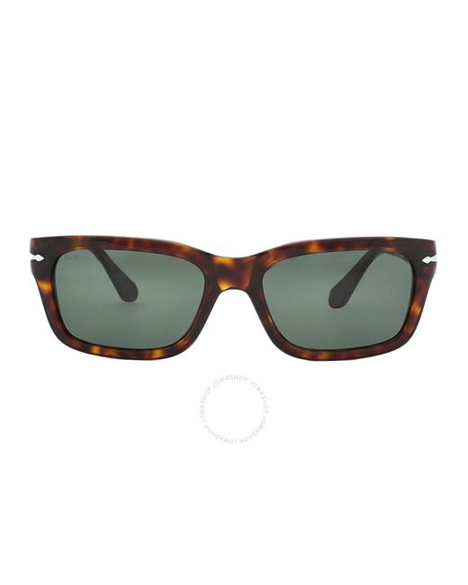 Persol Brown Rectangular Sunglasses Po3301s 24/31 57