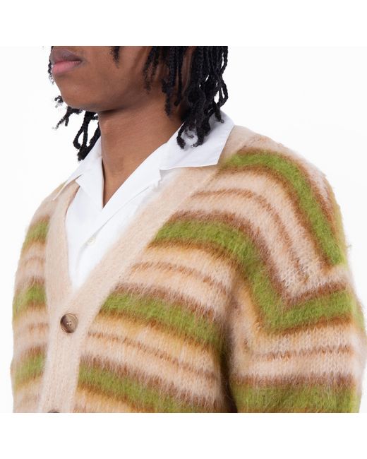 Marni Natural V Neck Long-Sleeve Cardigan, Brand Size 48 Us for men