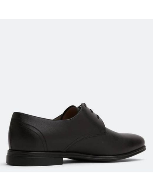 Ferragamo Black Spencer Leather Oxford for men