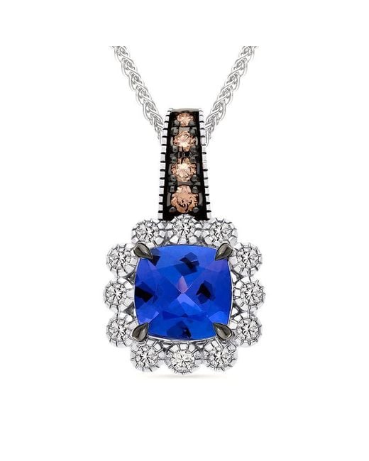 Le Vian Blue Ladies Semi-Precious Pendant Necklace Set
