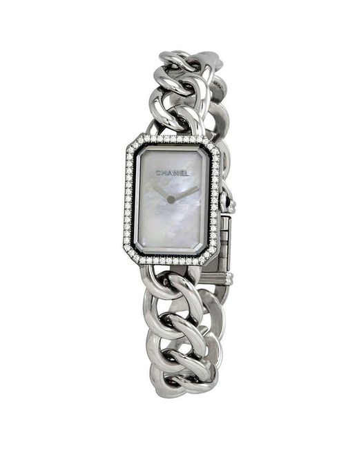 Chanel Metallic Premiere White Mother Of Pearl Dial Watch