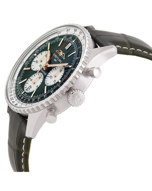 Breitling Metallic Navitimer Chronograph Limited Edition Automatic Chronometer Dial Watch Ab01384C1L1P1 for men