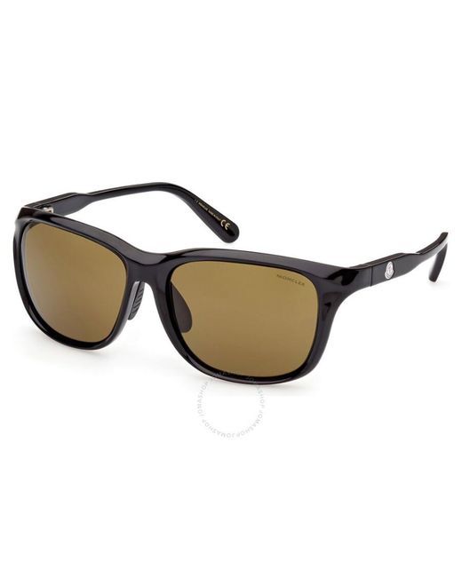 Moncler Multicolor Amber Rectangular Sunglasses Ml0234-k 01e 60 for men