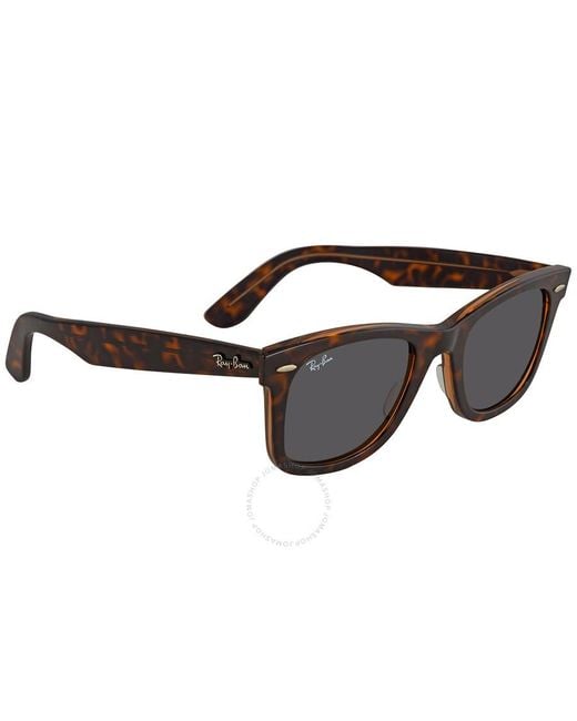 Ray-Ban Gray Original Wayfarer Dark Classic Sunglasses Rb2140 1292b1 50