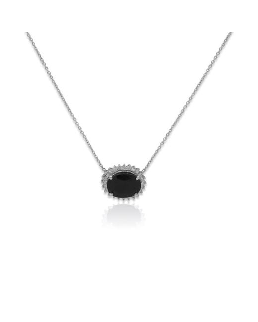 Tresorra Metallic 14K Garnet & Diamond Pendant Necklace